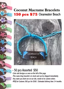 Coconut Macrame Bracelets - Clearwater Beach